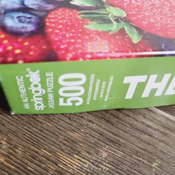 Springbok 1000 Piece Strawberry Blueberries Puzzle Fruit Garden Vegan - Picture 5 of 11